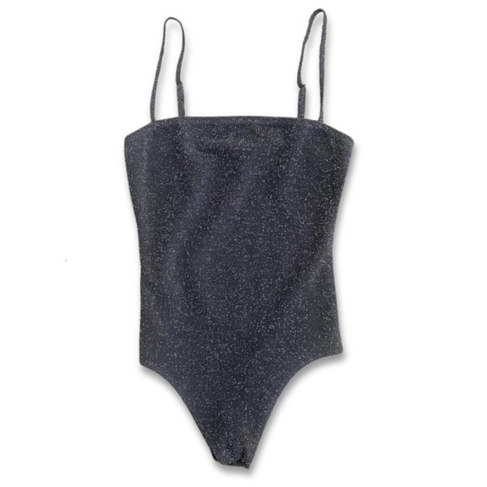 Garage Metallic Bodysuit Black